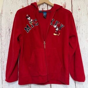 Vintage Disney Red Mickey Mouse Hoodie